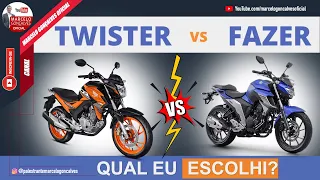 Comparativo: Nova Yamaha Fazer 250 x Nova Honda CB Twister 250 - MELHOR OPINIÃO SINCERA!!!