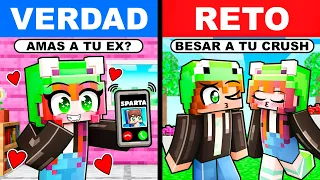 Minecraft pero VERDAD o RETO con MI FAN LOCA😂💘 Kplay