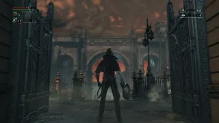 Bloodborne - Central Yharnam | Iosefka's Clinic |Slay First Scourge Beast and Huntermen | Reach Lamp