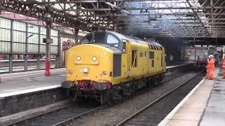 NR Class 97 No 97304 on 0Z97 Coleham - Coleham 'Route Learner' @ Crewe on 6.2.14 - HD