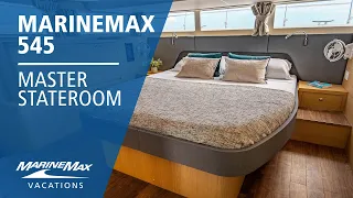 Master Stateroom | Tour the MarineMax 545 Power Catamaran