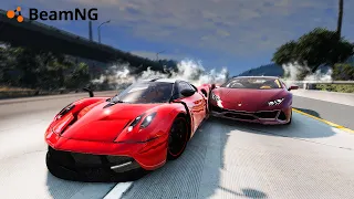 SUPERCARLARDA CRASH TEST! UZOQ PAUZADAN SO'NG YANA BeamNG.drive