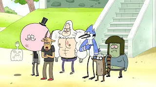 Regular Show - Muscle Man Sleep Fighting All The Park Workers