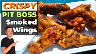 Perfectly CRISPY Smoked Chicken Wings on a Pit Boss