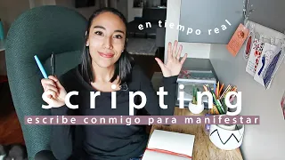 Scripting para Manifestar (En Tiempo Real) 📖 🖊 | ESCRIBE Y MANIFIESTA CONMIGO