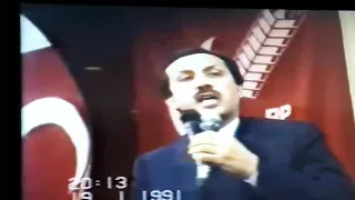 Recep Tayyip Erdoğan'ın 1991'de Geyve'de yaptığı konuşmasının video kaydı ortaya çıktı