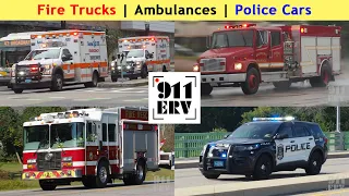 Fire Trucks, Ambulances, and Police Cars Responding Compilation | September 2023