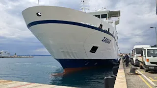 Arrival & unloading of ferry ZADAR in Split, Croatia 17.4.2023 (Jadrolinija) #ferry #split