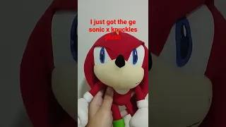 I got the ge sonic x knuckles plush