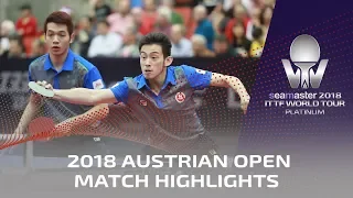 Tomokazu Harimoto/Yuto K. vs Wong Chun Ting/Ho Kwan Kit I 2018 ITTF Austrian Open Highlights (1/4)