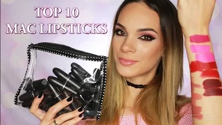 Lipstick swatch | TOP 10 MAC ruzeva + DUPES