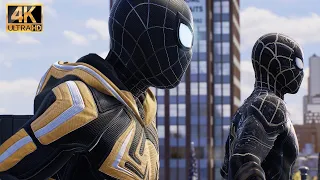 Black & Gold Suits Vs Sandman (New Game+) - Marvel’s Spider-Man 2 PS5 Gameplay (4K60FPS)