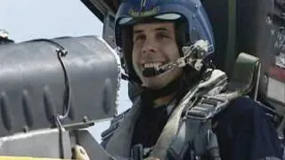 IndyCar Driver takes ride with Blue Angels