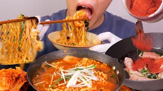 진짬뽕 새우와 함께 볶은 리얼사운드 라면 먹방 | Spicy ramen(jin Jjambbong) MUKBANG EATING ASMR