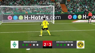 PES 2021 - Werder Bremen vs Borussia Dortmund - Bundesliga - Penalty Shootout