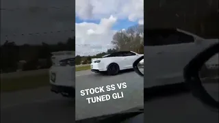 Camaro SS Vs VW GLI TUNED #camaroSs #GLI #shorts