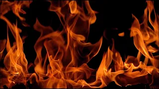 TV on fire - slow motion - NO SOUND - 1h