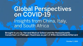 October 7, 2020 MassCPR Global Perspectives on COVID-19