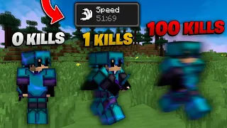 Minecraft UHC pero CADA KILL te AUMENTA la VELOCIDAD 🏃‍♂️ ⏪