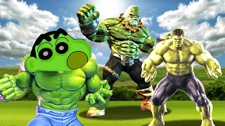 GTA 5 : SHINCHAN Adopted By HULK in GTA 5 (GTA 5 mods) || HULK VS GOD HULK