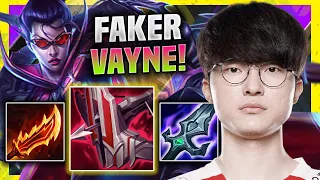 FAKER IS A MONSTER WITH VAYNE! - T1 Faker Plays Vayne Mid vs Sett! | Season 11