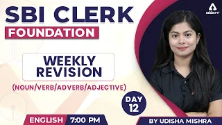 SBI CLERK FOUNDATION | WEEKLY REVISION | English by Udisha Mishra | Day #12