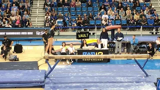 2018 UCLA vs OSU (Pauley Pavilion) - Peng Peng Lee on beam