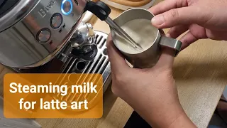 Bambino Plus: How to steam your milk to create a microfoam ideal for latte art (full video/unedited)