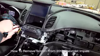 HOW TO REMOVE My-Link Screen 2015 Chevrolet Impala by 인디웍 indiwork