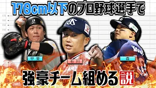 170cm以下のプロ野球選手で強豪チーム組める説