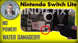 1 Minute Fix? - Nintendo Switch Lite that has been water damaged!  Can I Fix It?