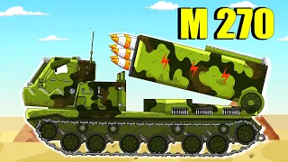 Monster M270, KV 5 vs Iron Monster RATTE / Nina tank cartoon