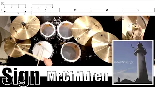 Sign-Mr.Children 叩いてみた Drum cover