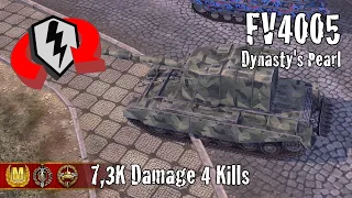 FV4005  |  7,3K Damage 4 Kills  |  WoT Blitz Replays