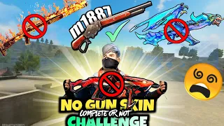 "WORLD'S BIGGEST No Gun Skin  Challenge: Will Gun Skin Matter or Not 🤔 in Free Fire?"