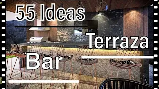 55 Mejores Ideas De Terrazas Bar En Casa/ Home Decor/ Ideas Modernas.