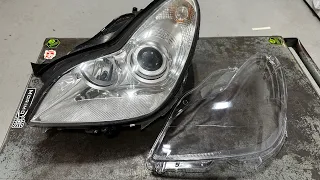 Mercedes CLS Headlight Lens Replacement + Projector Upgrade
