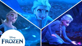 Elsa Tames the Spirits: Wind, Fire and Water | Frozen