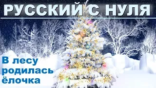 Новый год. Изучаем русский язык по песням.  Русский язык с нуля для начинающих иностранцев