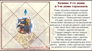 Хозяин 7-го дома в 1-м доме гороскопа - презентация Ильмиры