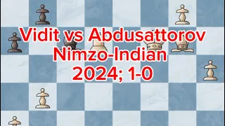 Tata Steel Masters | (White) Vidit, Santosh Gujrathi vs (Black) Abdusattorov, Nodirbek | 2024; 1-0