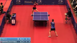 2014 Japan Open WS R2 LI Fen SWE vs MIKHAILOVA Polina RUS