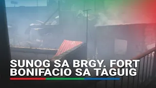 Sunog sa Brgy. Fort Bonifacio sa Taguig | ABS-CBN News