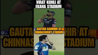 Virat Kohli aggressive celebration to Gautam Gambhir after Krunal Pandya wicket #RCBvsLSG #LSGvsRCB