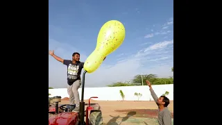 Monster Balloon Vs Tractor Silencer - Super Big Size Balloon Create @mr_indian_hacker