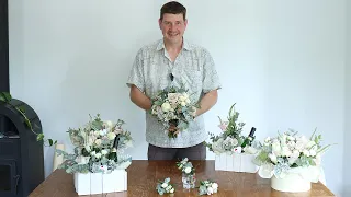 How To Make A Floral Wedding Set /On Location/