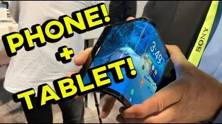 World's First FOLDABLE PHONE + Tablet (Galaxy X Look Alike)