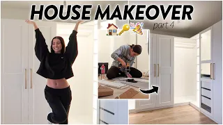 BUILDING MY DREAM DRESSING ROOM! Ikea Pax & Norrfly Lighting! House Makeover Part 4 | Hannah Renée