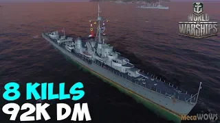 World of WarShips | Ernst Gaede | 8 KILLS | 92K Damage - Replay Gameplay 4K 60 fps