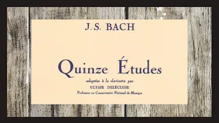 J.S. Bach/Delécluse: Quinze Etudes for Clarinet